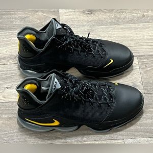 Nike LeBron 19 Low Shoes "Witness" Black University Gold DH1270-002